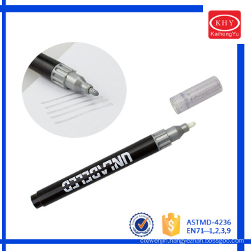 2016 New Design Promotional Christma Liquid Gliitter Silver Metallic Marker Pen
